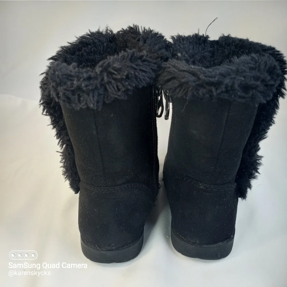 Cat & Jack Black Boots Kids Size 5
